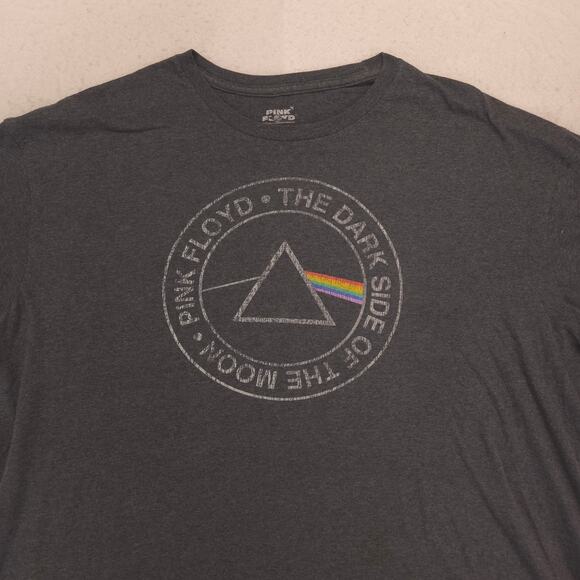 Pink Floyd Band Graphic Short Sleeve Crew Neck T Shirt Mens Size 2XL Gray - Picture 1 of 9